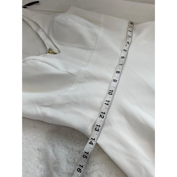 NWOT w/Defect IEENA FOR MAC DUGGAL Size 6 Empire Waist Ballgown White MSRP$398 - Picture 6 of 16